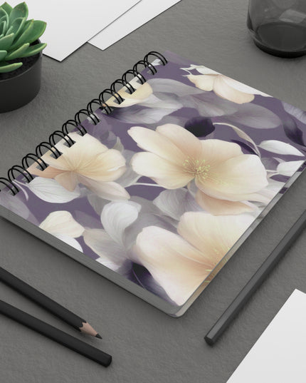 White Blush Floral Bunch Bound Journal, 5" x 7" 150 pages