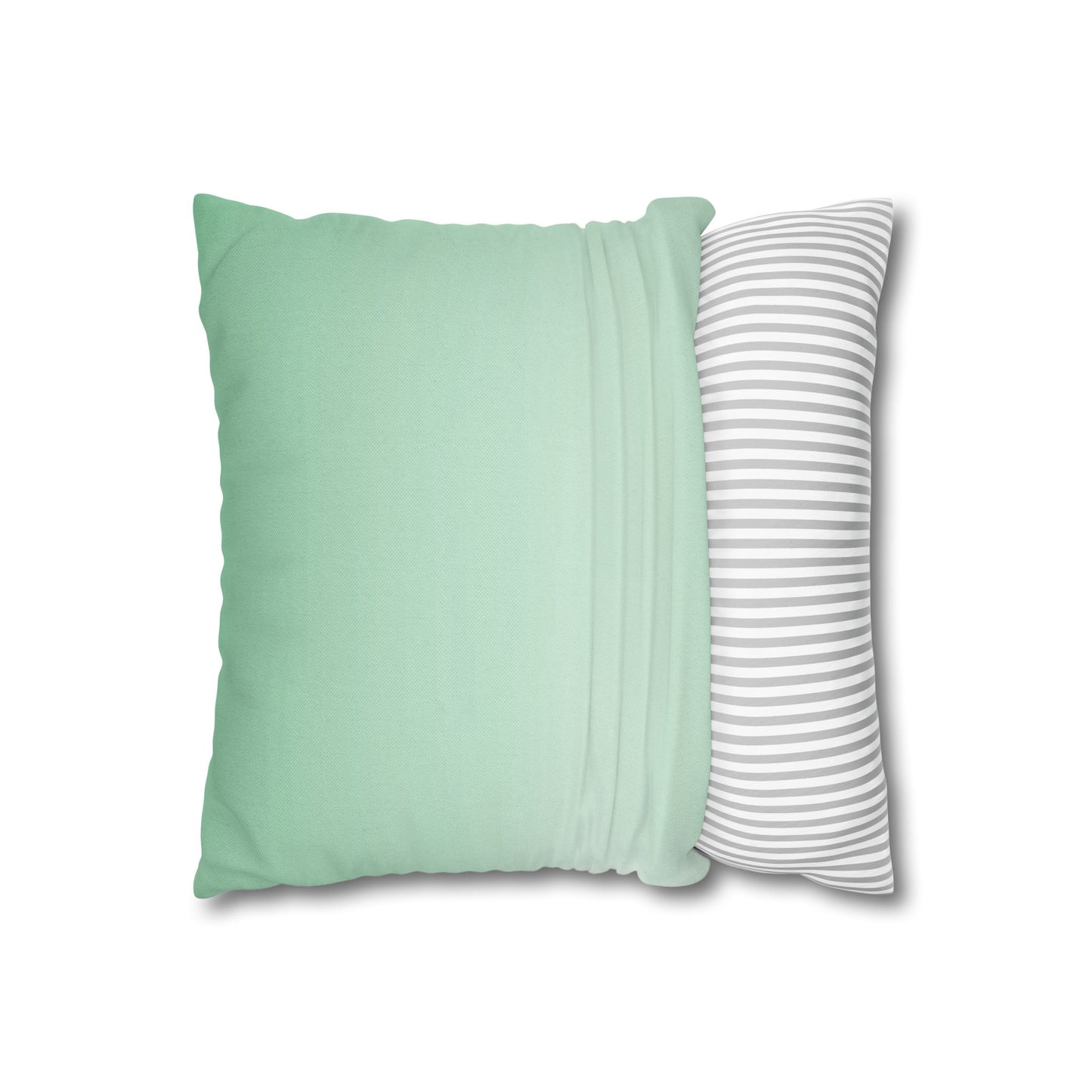 Mint Fade Spun Polyester Square Pillowcase, 14" x 14"
