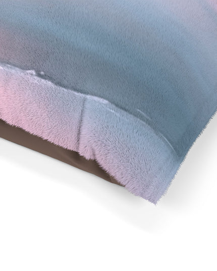 Gray Sea Pink Fog 50" × 40" Pet Bed