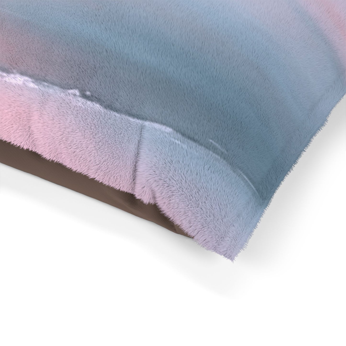 Gray Sea Pink Fog 50" × 40" Pet Bed