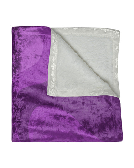 Wavey Purple Wavey 50" x 60" Crushed Velvet Blanket