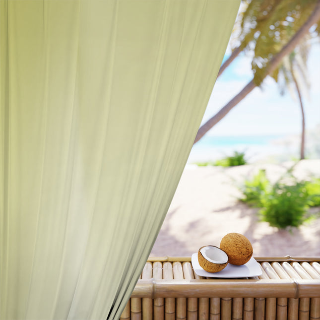 Lemon Fade Window Curtain, 50" x  84", blackout