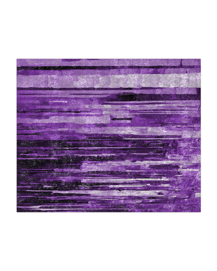 Striped Powder Lavender 50" x 60" Crushed Velvet Blanket