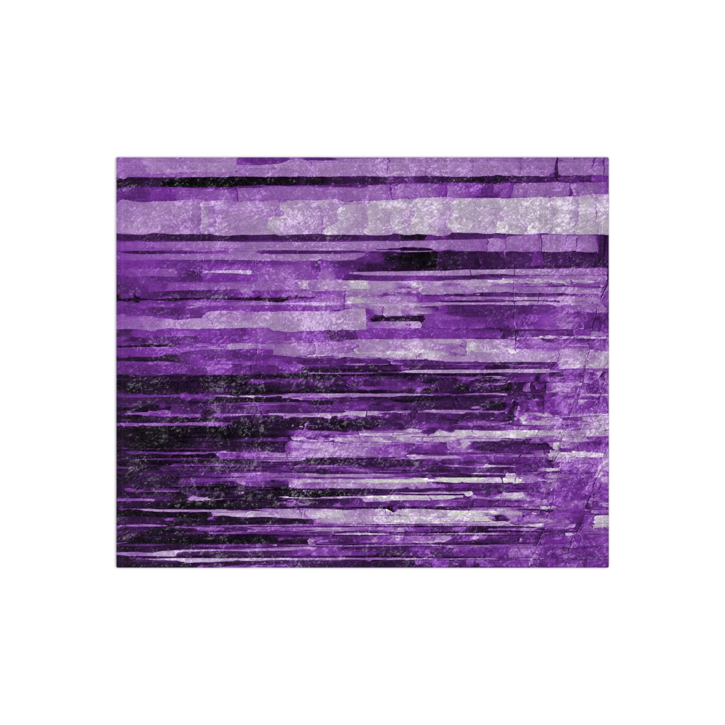 Striped Powder Lavender 50" x 60" Crushed Velvet Blanket