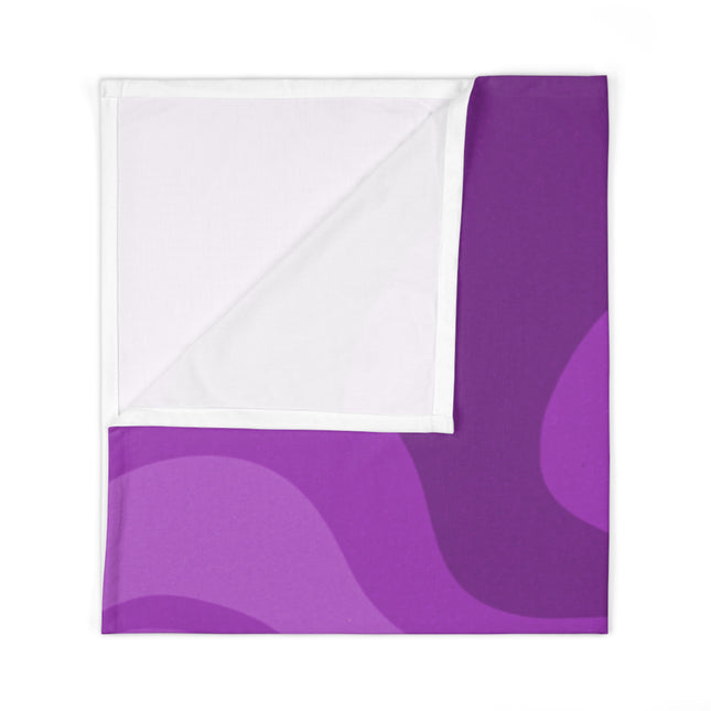 Wavey Purple Wavey Baby Swaddle 30″×40″ Blanket