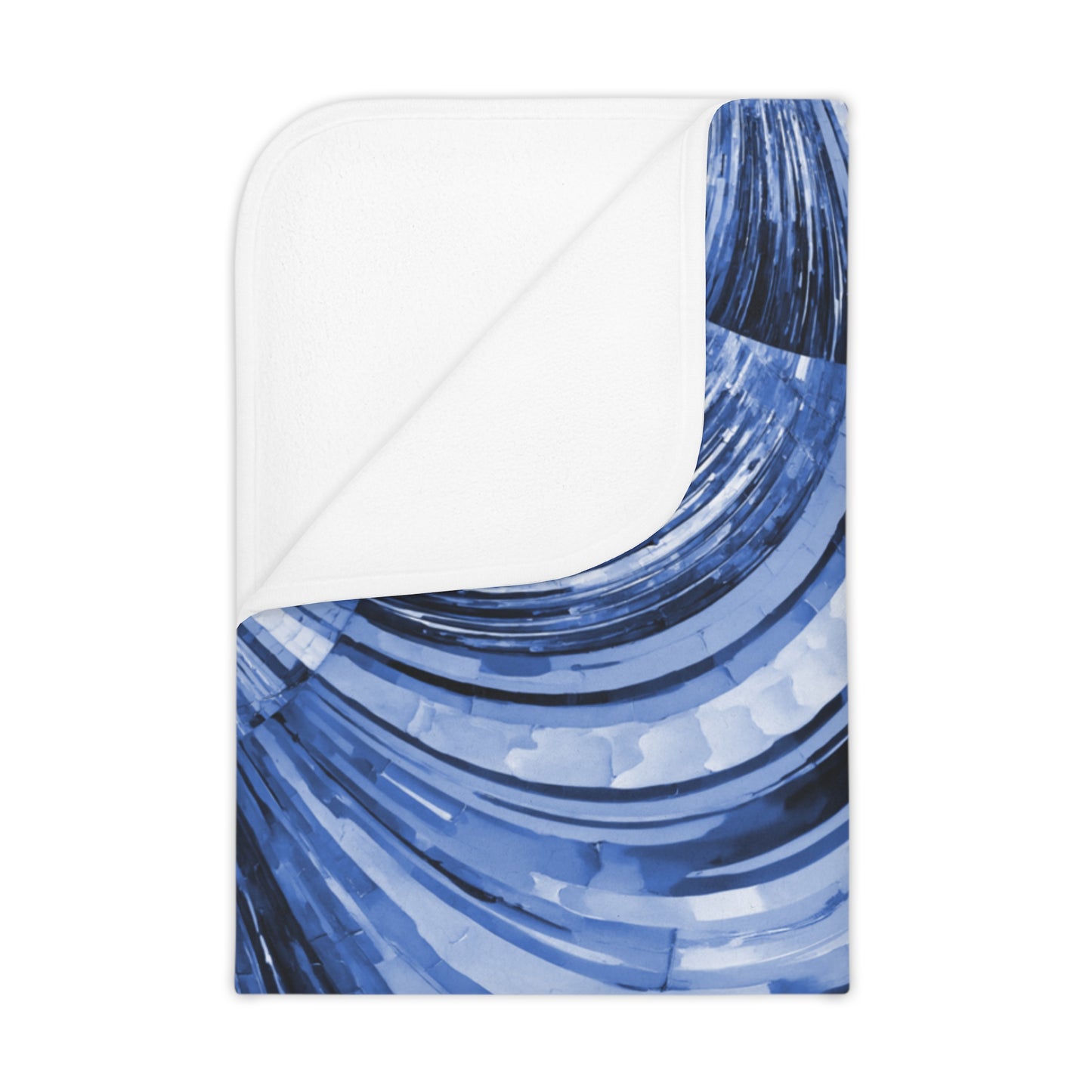 Uzi Spiral Deep Blue Toddler Blanket, 30" x 40"