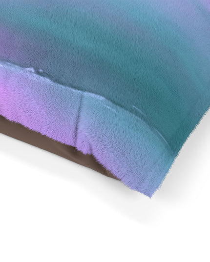 Dark Blue Green Sea Purple Fog 50" × 40" Pet Bed