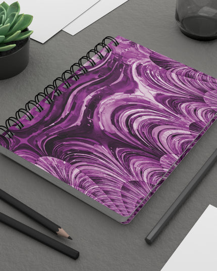 Uzi Spiral Powder Lavender Bound Journal, 5" x 7" 150 pages