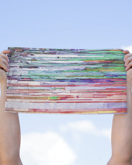 Striped Pastels Rally Towel, 11" x 18"