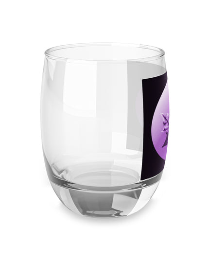 Purple Maple Leaf Whiskey Glass, 6 oz