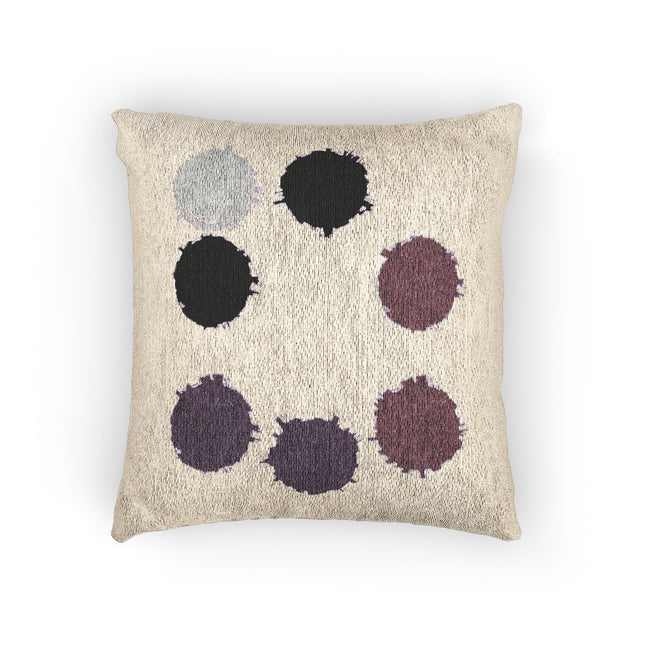 Magenta Barrel Woven Pillow, 17" x 18"