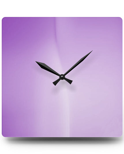 Soft Lavender Fade Acrylic Wall Clock, Round or Square, 10.75" x 10.75"