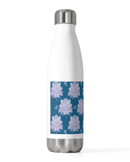 Lavender Floral Butterflies 20oz Insulated Water Bottle