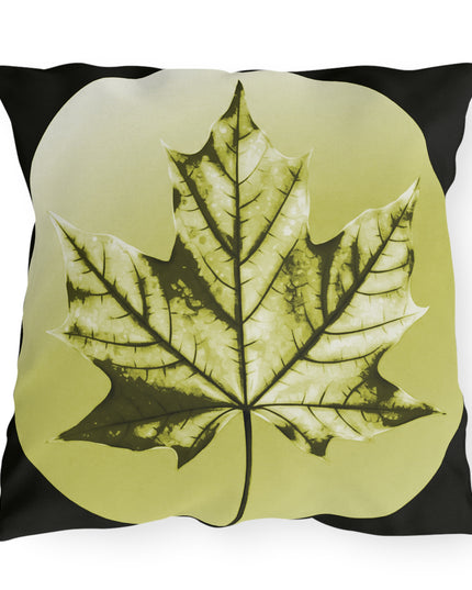 Lemongrass Maple Leaf 20" x 20" Outdoor Pillow