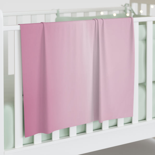 Pink Blush Fade Baby Swaddle 30″×40″ Blanket