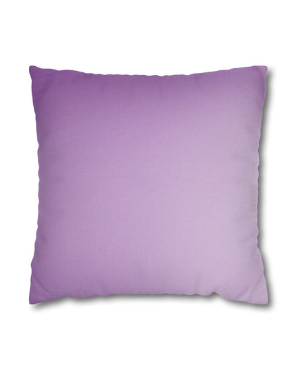 Soft Lavender Fade Spun Polyester Square Pillowcase, 14" x 14"