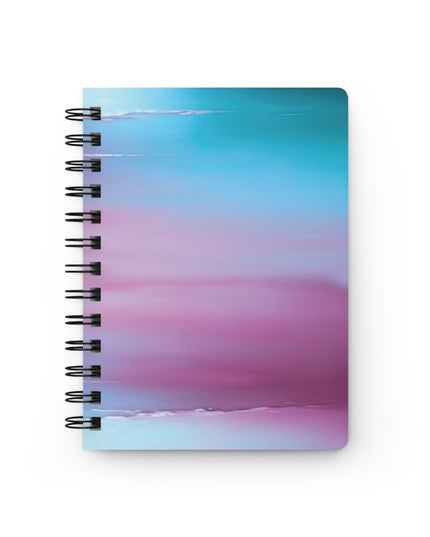 Wine Sea Blue Fog Sea Purple Fog Spiral Bound Journal, 5" x 7" 150 pages