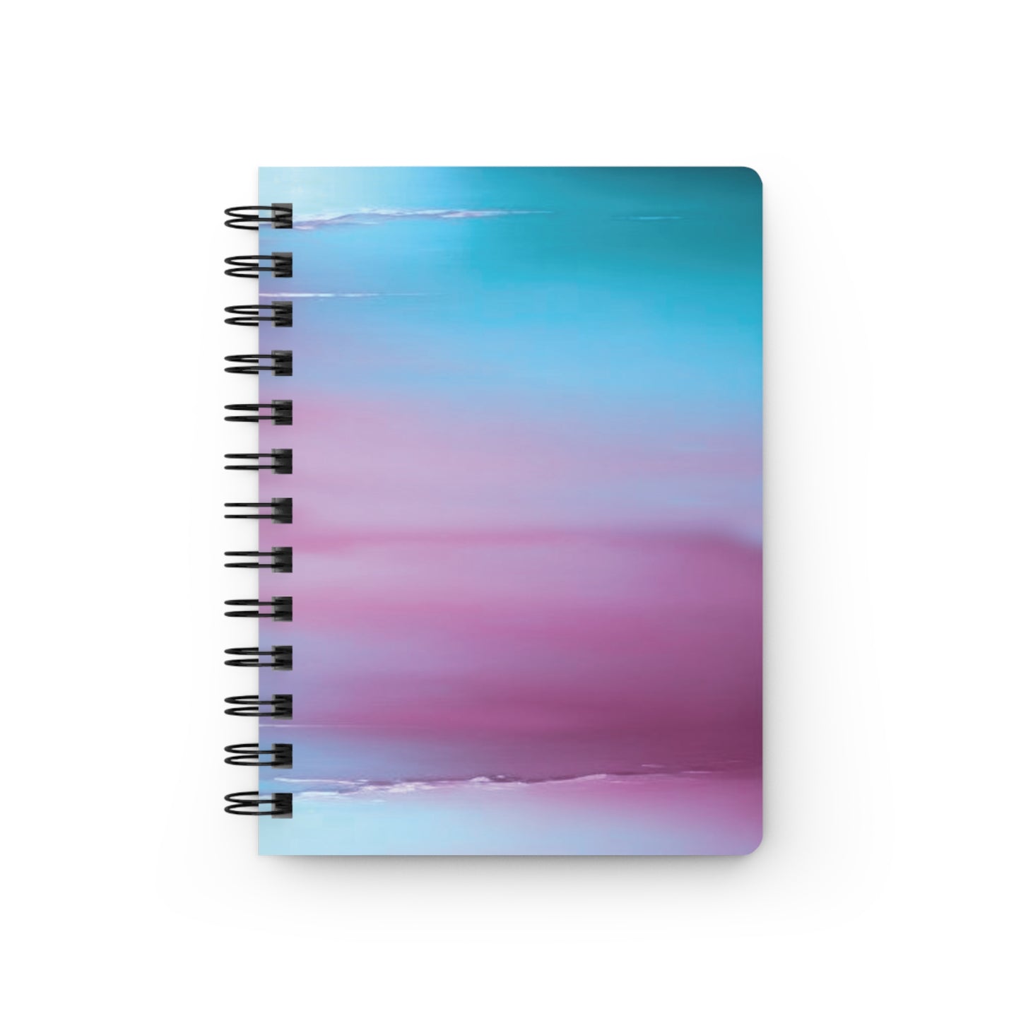 Wine Sea Blue Fog Sea Purple Fog Spiral Bound Journal, 5" x 7" 150 pages