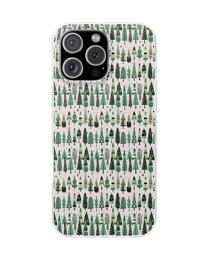 Mini Vintage Green Trees Iphone 16 Pro Max Flexi Case