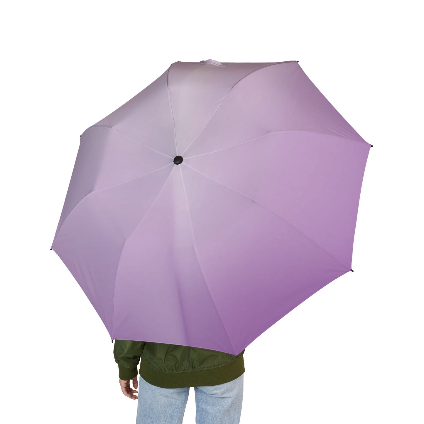 Soft Lavender Fade Foldable Umbrella - Compact & Chic
