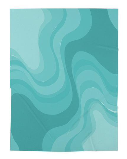Tif Green Wavey Baby Swaddle 30″×40″ Blanket