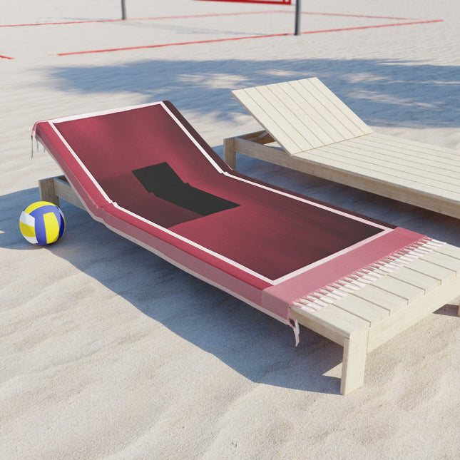 Red Shadow 38" × 81" Boho Beach Cloth