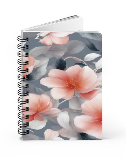 Red Blossom Floral Bunch Bound Journal, 5" x 7" 150 pages