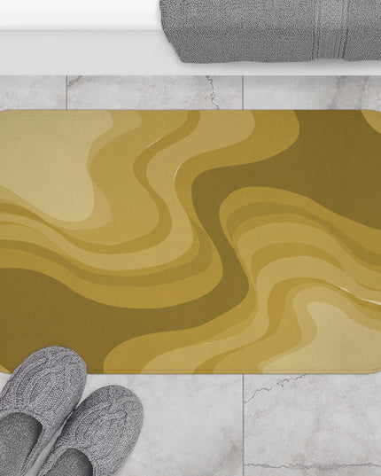 Brown Wavey 34" x 21" Bath Mat