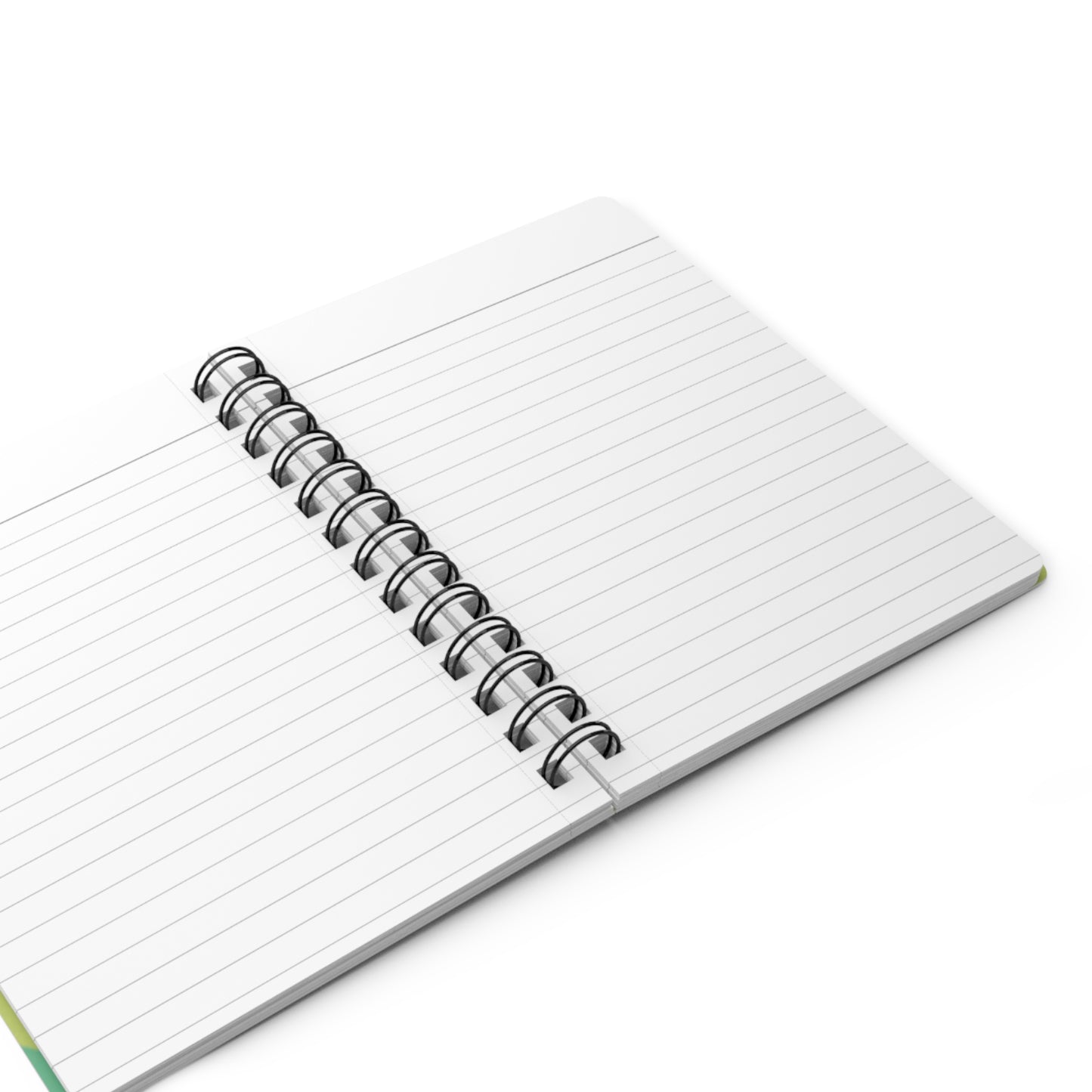 Pastel Green Patches Spiral Bound Journal, 5" x 7" 150 pages