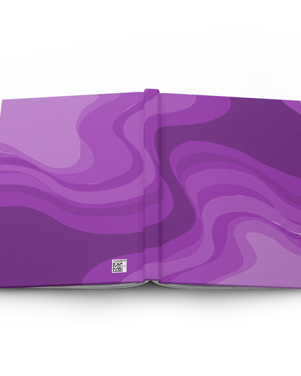 Wavey Purple Wavey 5.75" x 8" Hardcover Journal Matte with 150 lined pages