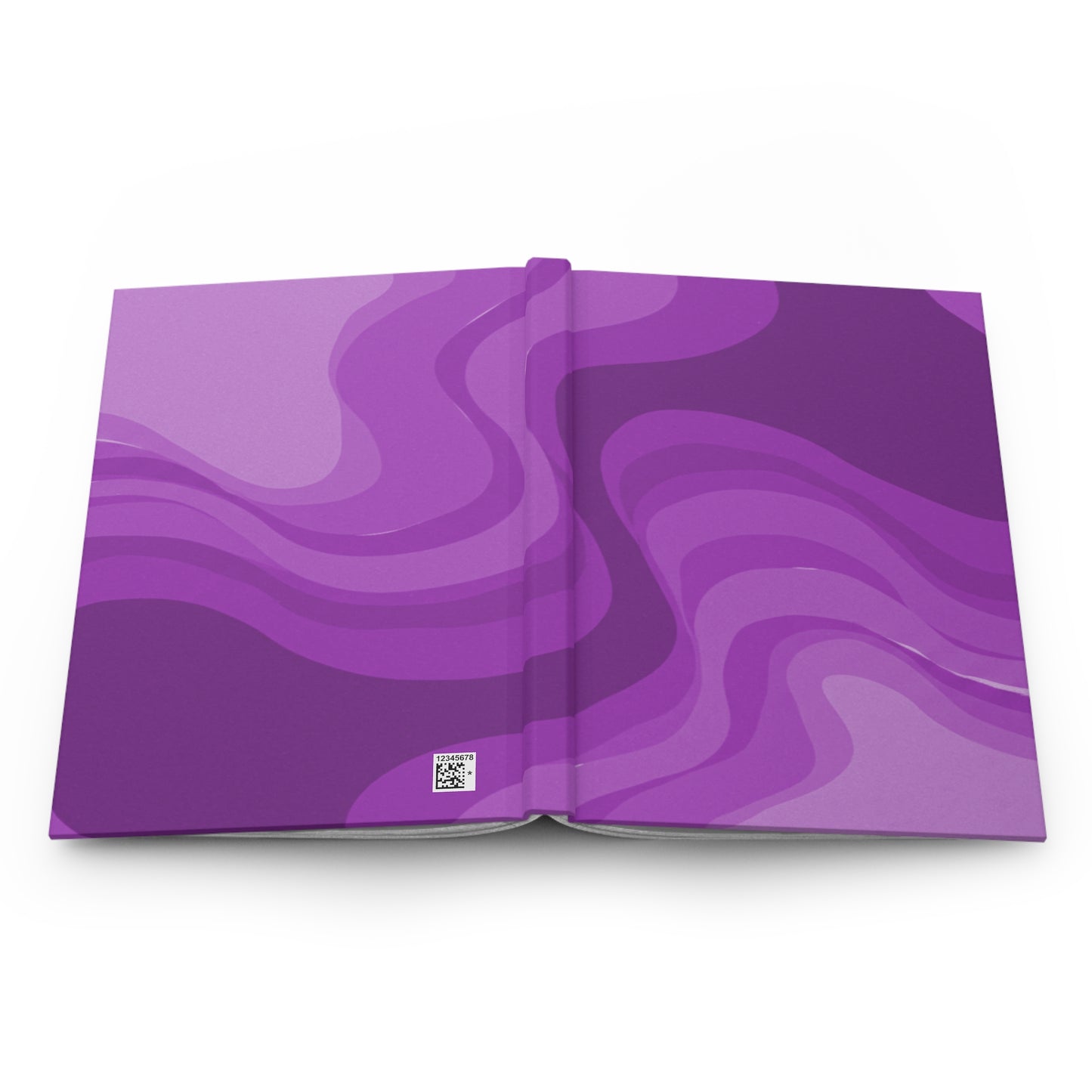 Wavey Purple Wavey 5.75" x 8" Hardcover Journal Matte with 150 lined pages
