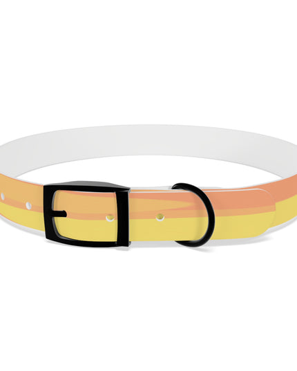 Pastel Bright Oranges Patches Extra Large Dog Collar