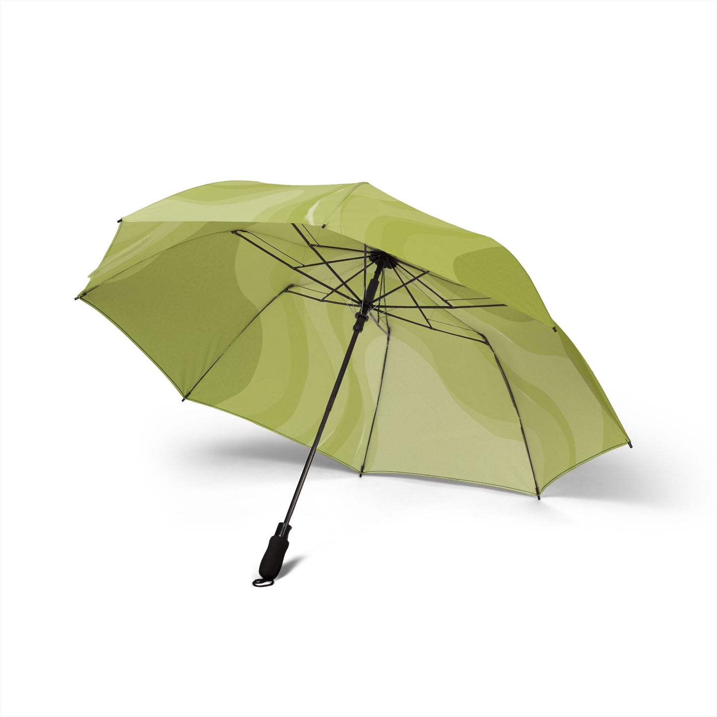 Lemon Wavey Foldable Umbrella - Compact & Chic