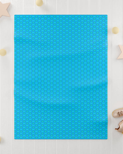 Light Blue Star-crossed Bodies Soft Fleece Baby Blanket, 30" x 40"
