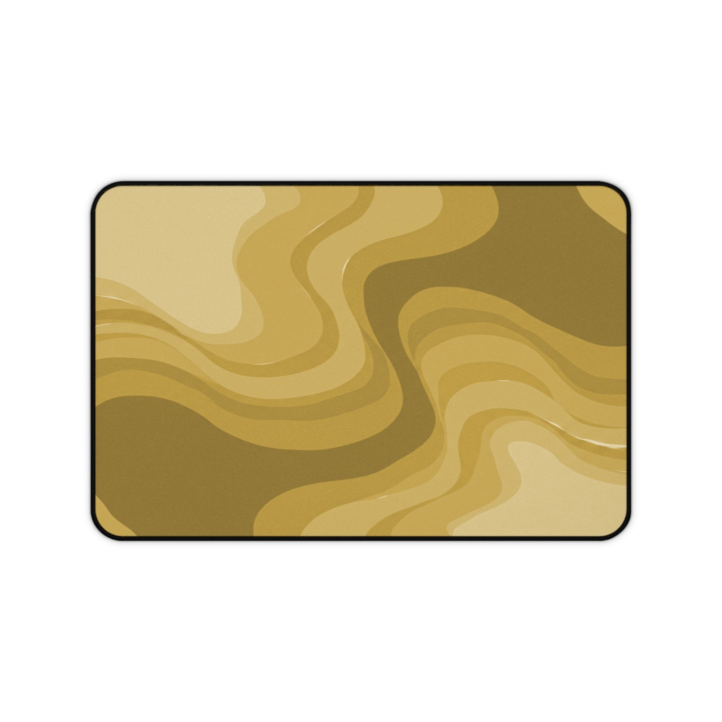 Brown Wavey 12" x 18" Desk Mat