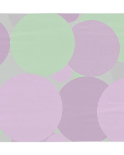 Pastel Lavender Purple and Soft Green Patches Tablecloth, 55" x 55"