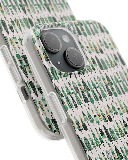 Mini Vintage Green Trees Iphone 15 Flexi Case