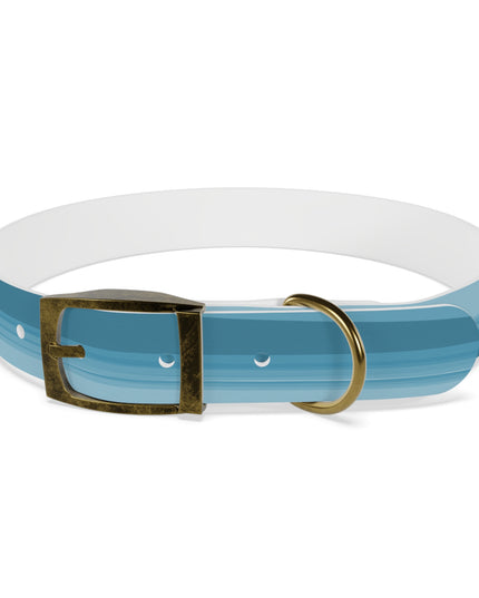 Sky Blue Wavey Large Dog Collar