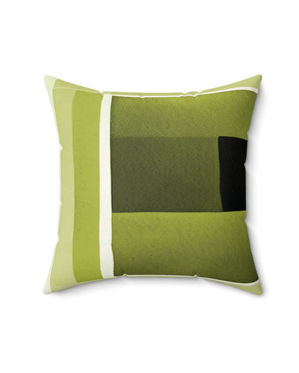 Lemongrass Shadow 16" x 16" Faux Suede Square Pillow