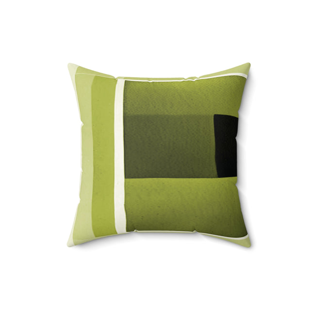 Lemongrass Shadow 16" x 16" Faux Suede Square Pillow