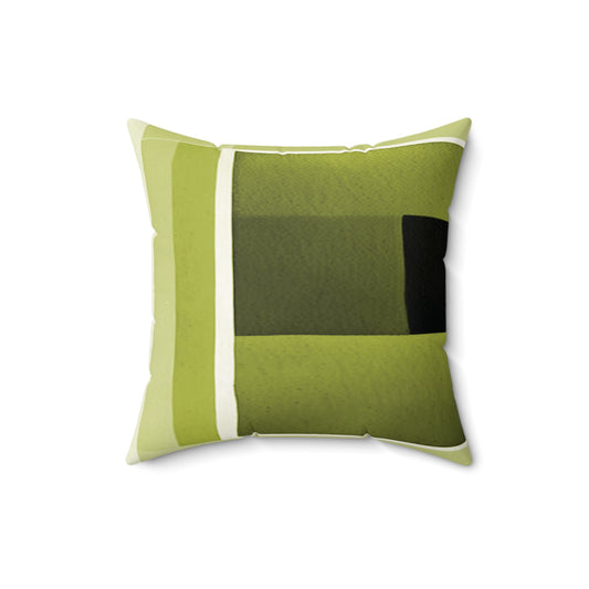 Lemongrass Shadow 16" x 16" Faux Suede Square Pillow