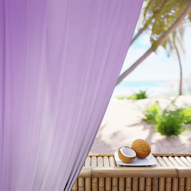 Soft Lavender Fade Window Curtain, 50" x  84", blackout