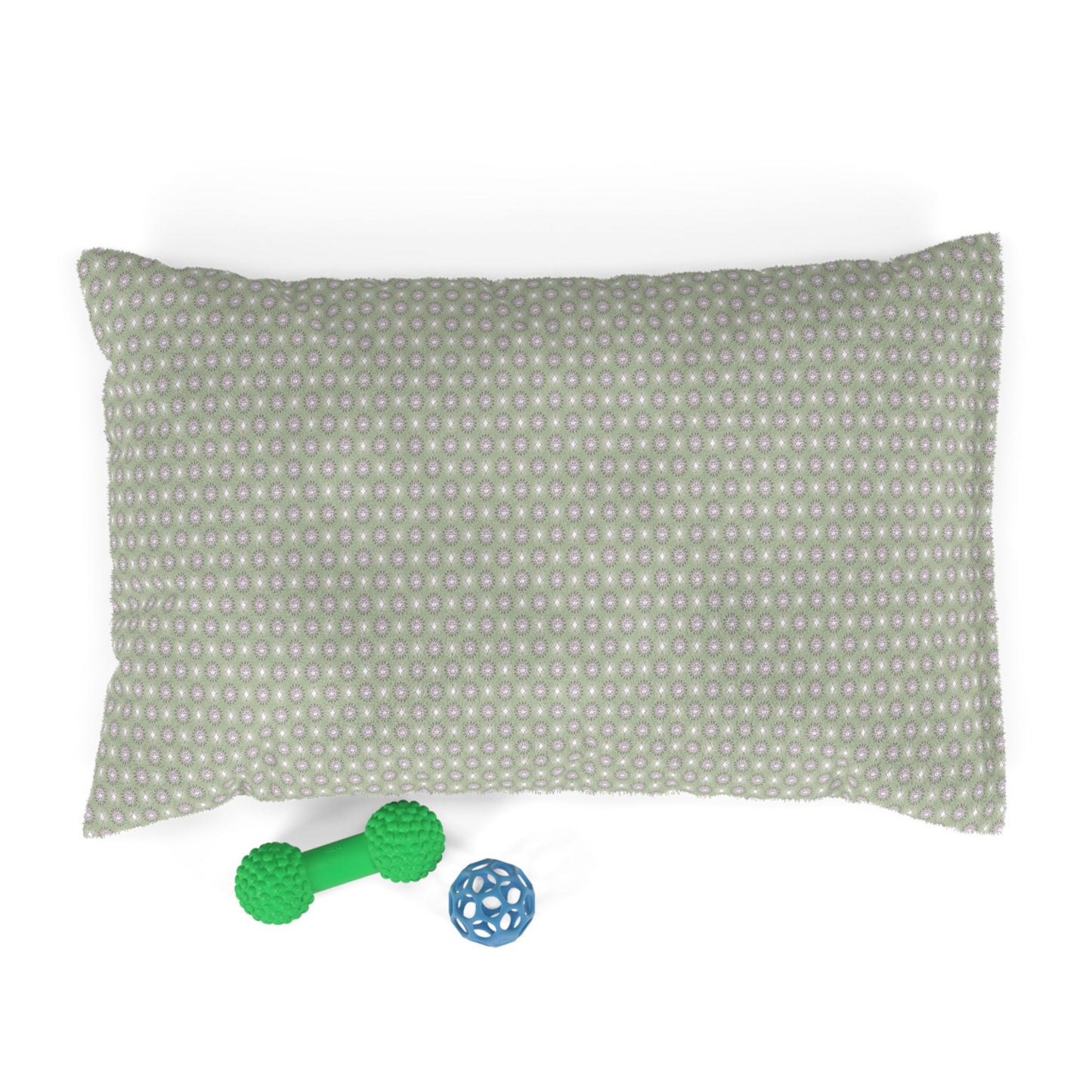 Olive Star-crossed Bodies Pet Bed, 28" × 18"