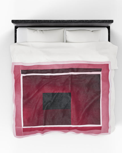 Red Shadow Velveteen Plush Blanket, 60" x 80"