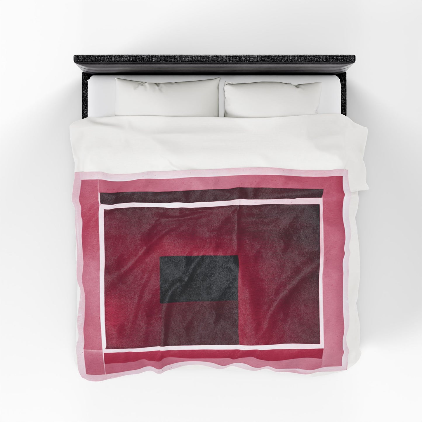 Red Shadow Velveteen Plush Blanket, 60" x 80"