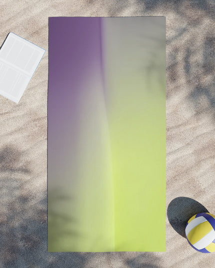 Purple Golden Fade Beach Towel, 30" x 60"