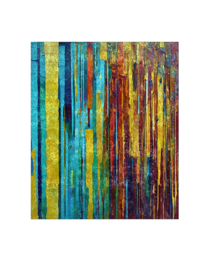 Striped Alpha Green 50" x 60" Crushed Velvet Blanket