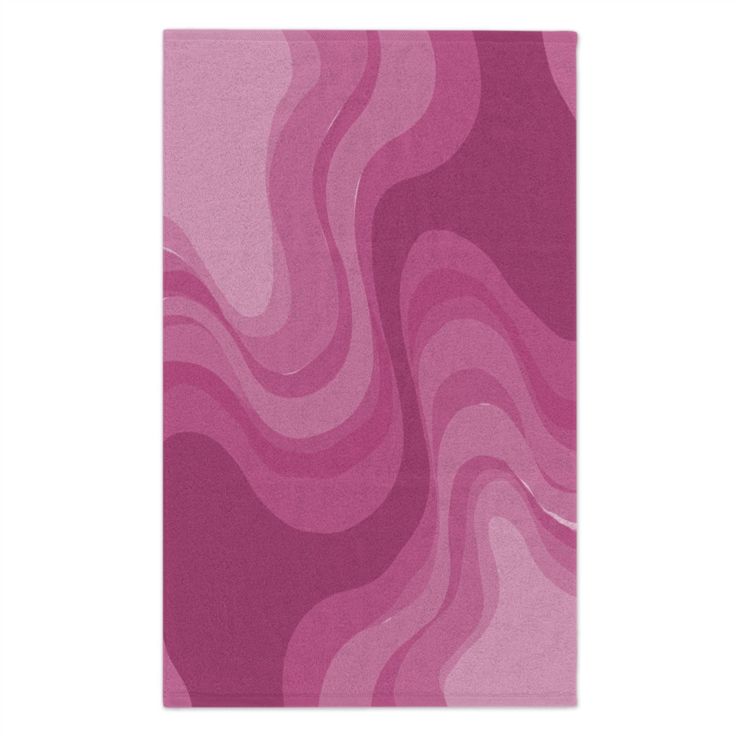 Pinky Mauve Wavey Rally Towel, 11" x 18"