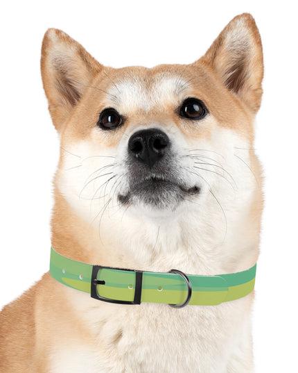 Pastel Green Patches Large Dog Collar