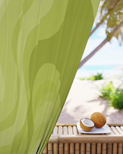 Lemon Wavey Window Curtain, 50" x  84", blackout